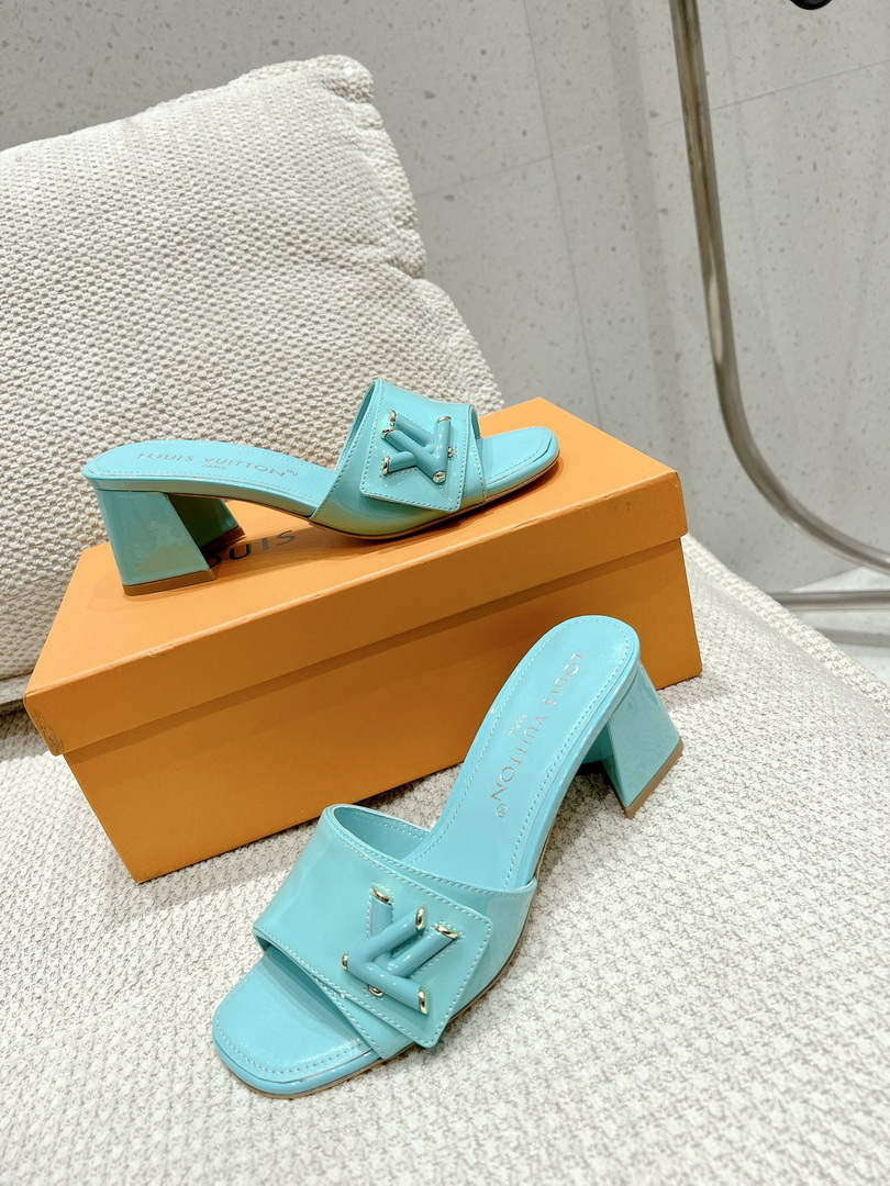 LV 1AB2OR Louis Vuitton Women's Shake Mules heel 5.5cm L68263