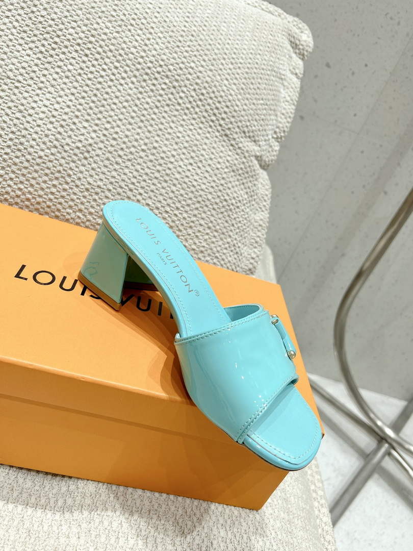 LV 1AB2OR Louis Vuitton Women's Shake Mules heel 5.5cm L68263