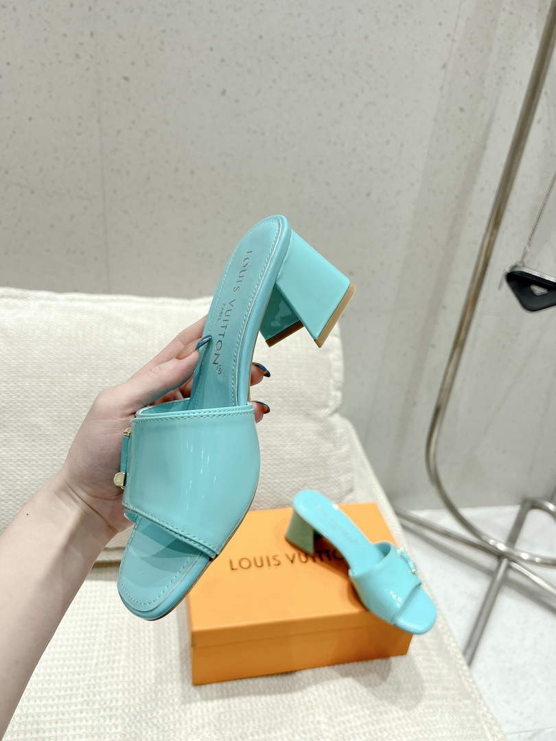 LV 1AB2OR Louis Vuitton Women's Shake Mules heel 5.5cm L68263 - 35 - View 6