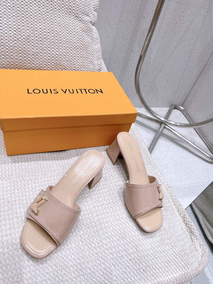 LV 1AB2OR Louis Vuitton Women's Shake Mules heel 5.5cm L68264