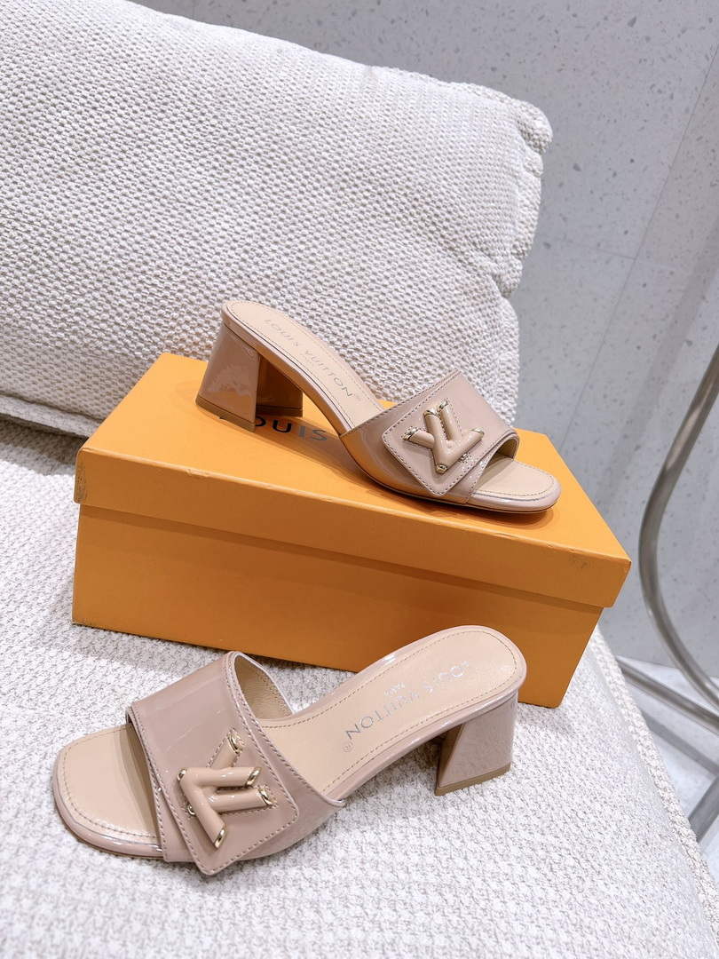 LV 1AB2OR Louis Vuitton Women's Shake Mules heel 5.5cm L68264