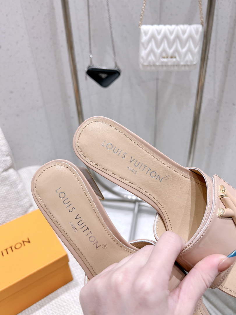 LV 1AB2OR Louis Vuitton Women's Shake Mules heel 5.5cm L68264