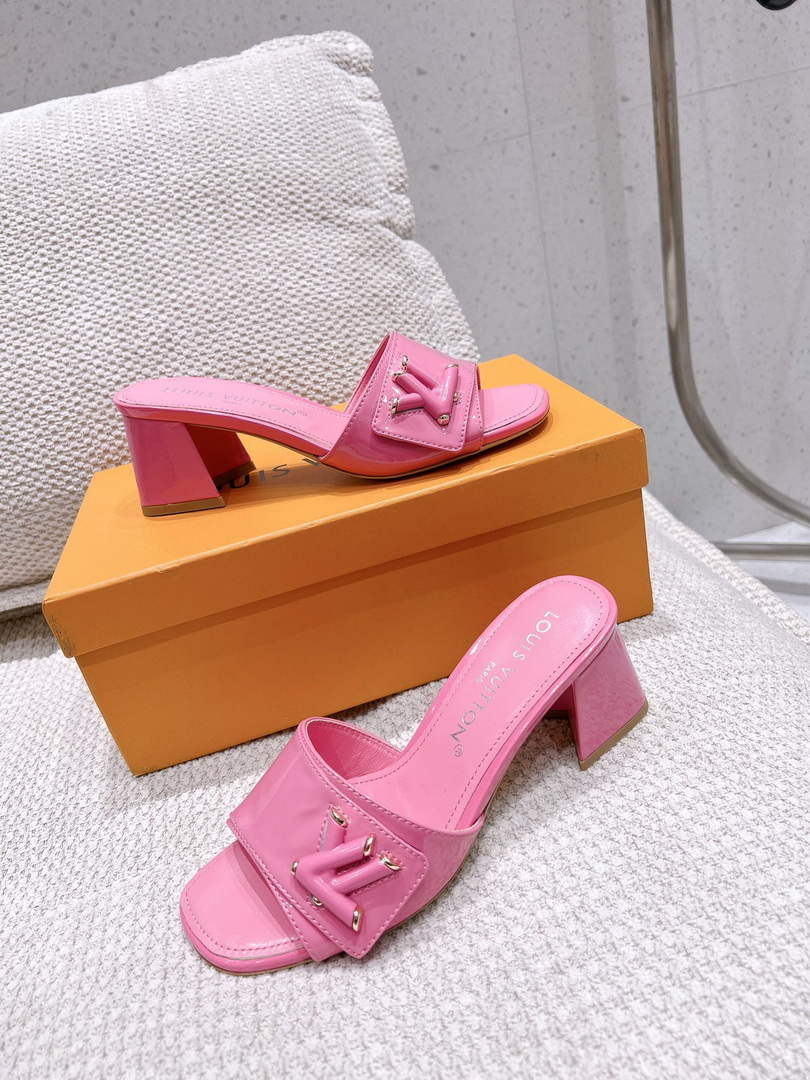 LV 1AB2OR Louis Vuitton Women's Shake Mules heel 5.5cm L68265
