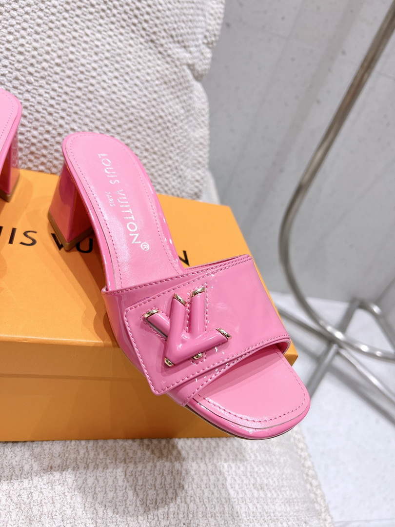LV 1AB2OR Louis Vuitton Women's Shake Mules heel 5.5cm L68265