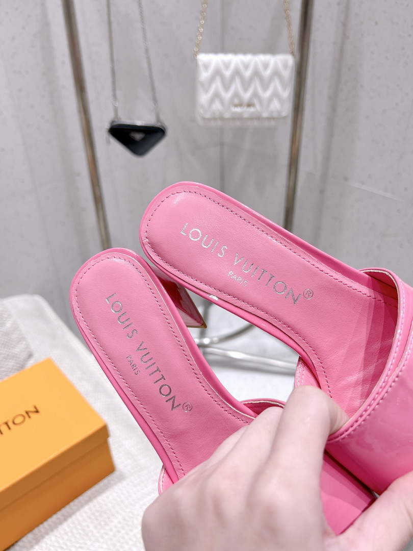 LV 1AB2OR Louis Vuitton Women's Shake Mules heel 5.5cm L68265