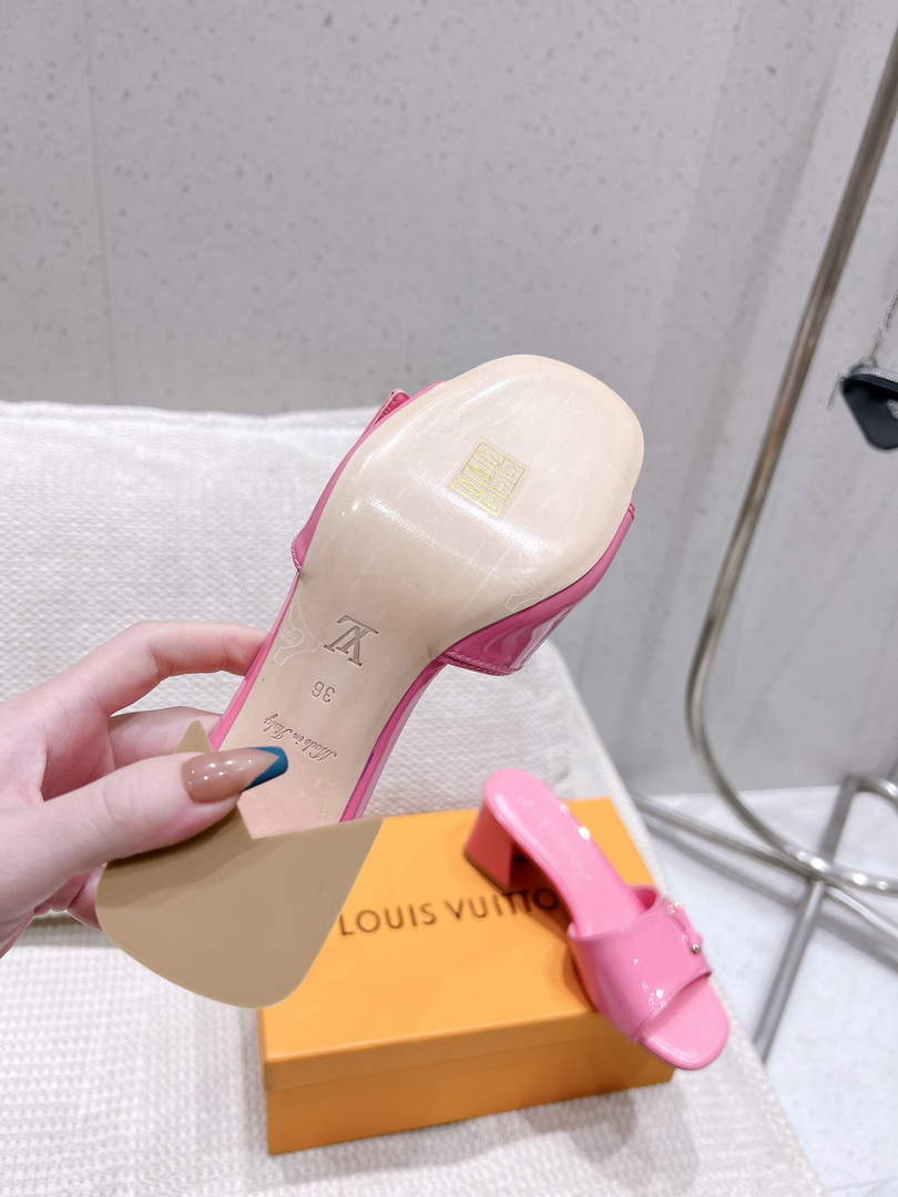 LV 1AB2OR Louis Vuitton Women's Shake Mules heel 5.5cm L68265