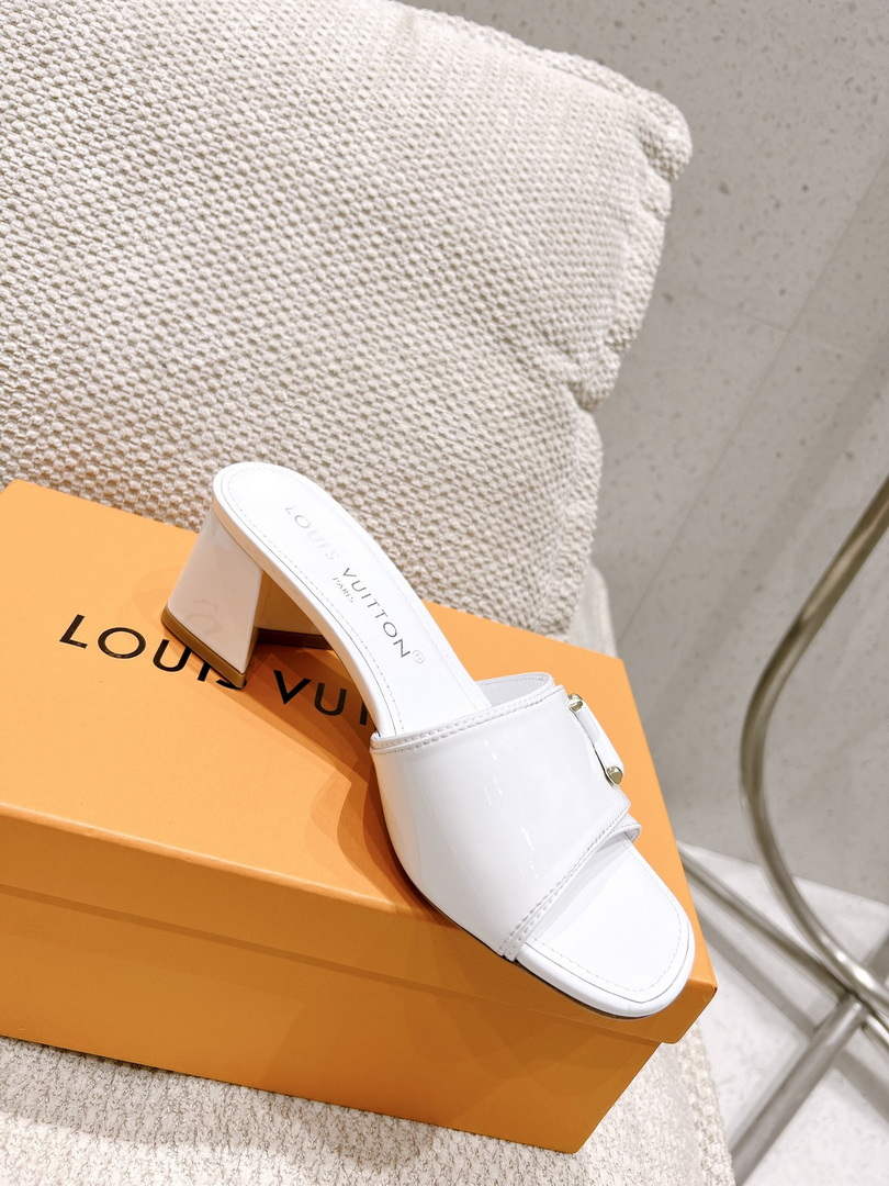 LV 1AB2OR Louis Vuitton Women's Shake Mules heel 5.5cm L68266