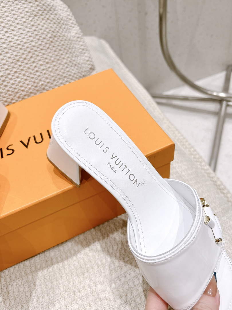 LV 1AB2OR Louis Vuitton Women's Shake Mules heel 5.5cm L68266