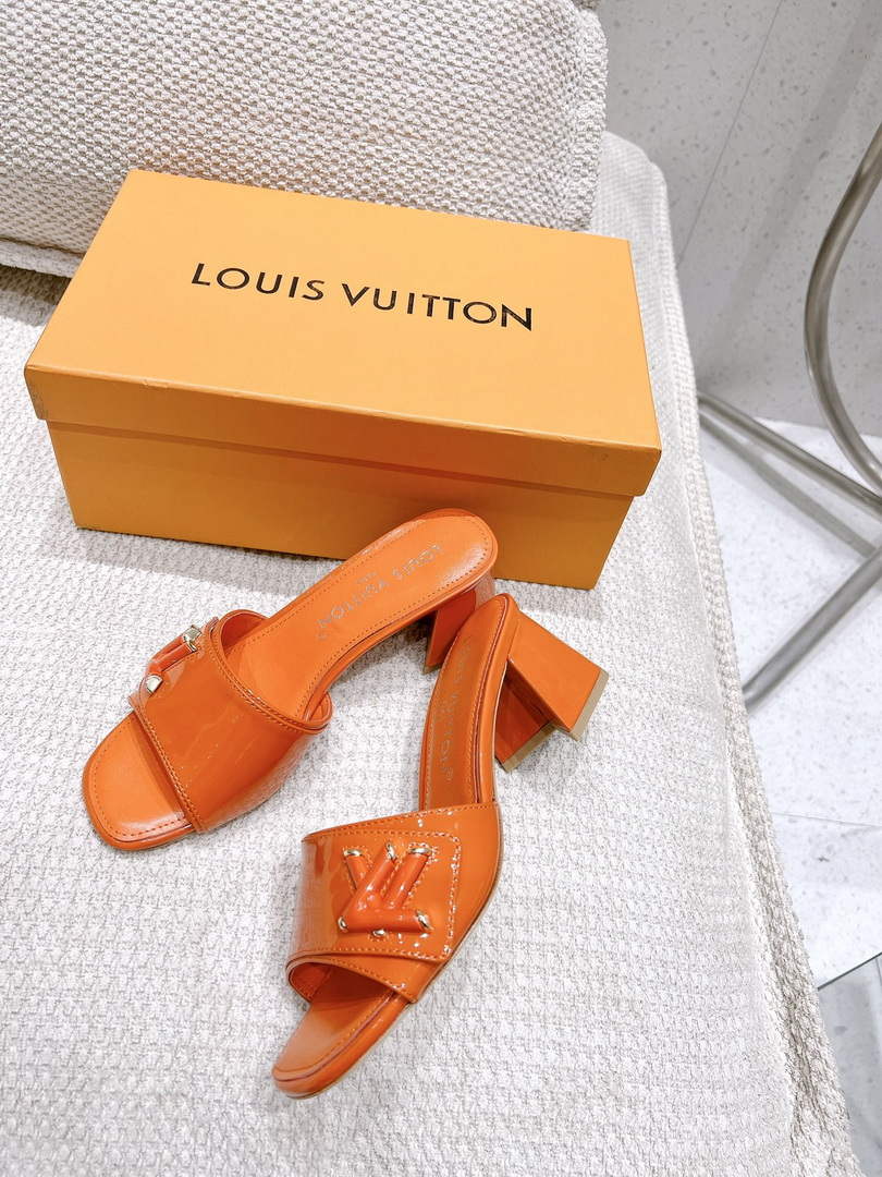 LV 1AB2OR Louis Vuitton Women's Shake Mules heel 5.5cm L68267