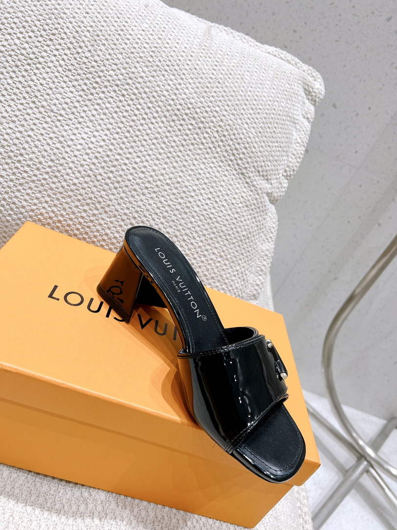 LV 1AB2OR Louis Vuitton Women's Shake Mules heel 5.5cm L68268
