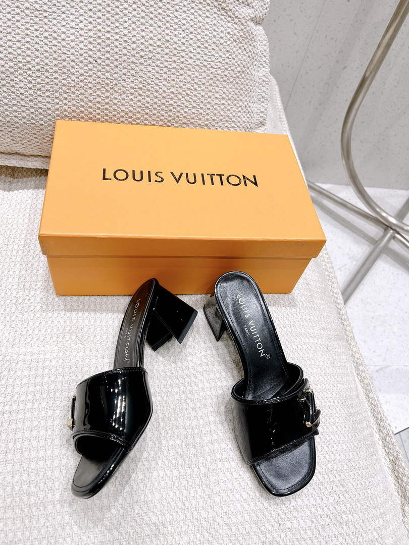 LV 1AB2OR Louis Vuitton Women's Shake Mules heel 5.5cm L68268