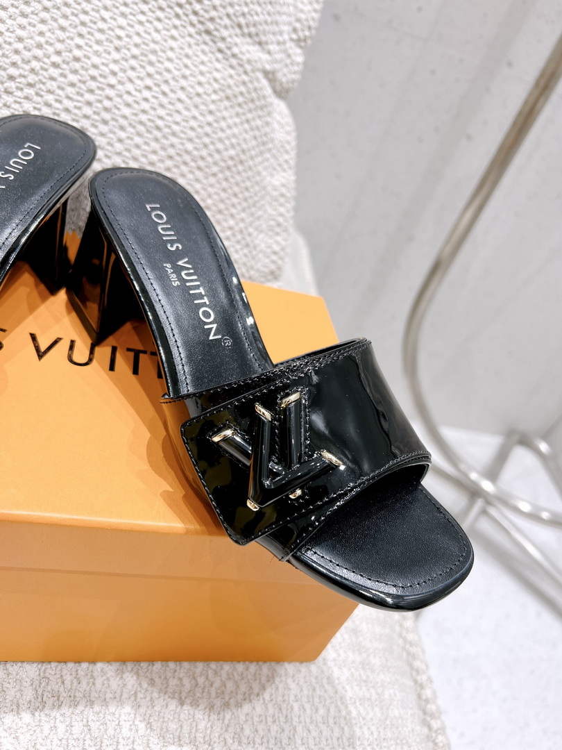 LV 1AB2OR Louis Vuitton Women's Shake Mules heel 5.5cm L68268