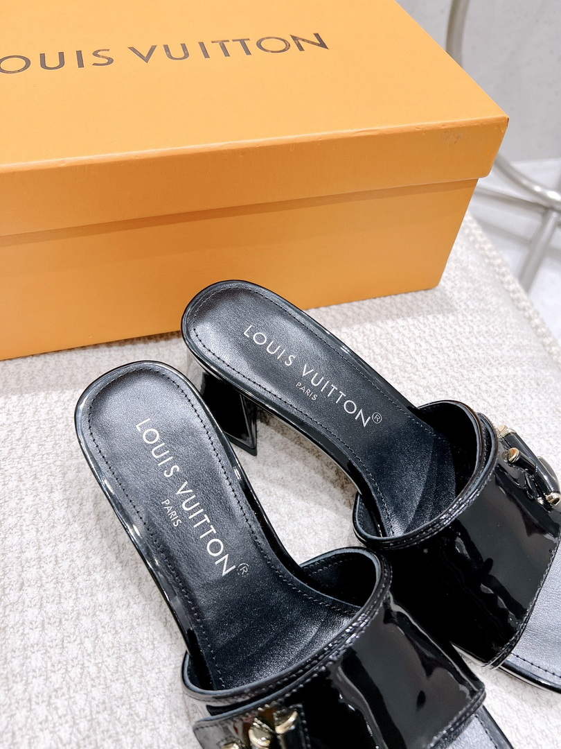 LV 1AB2OR Louis Vuitton Women's Shake Mules heel 5.5cm L68268