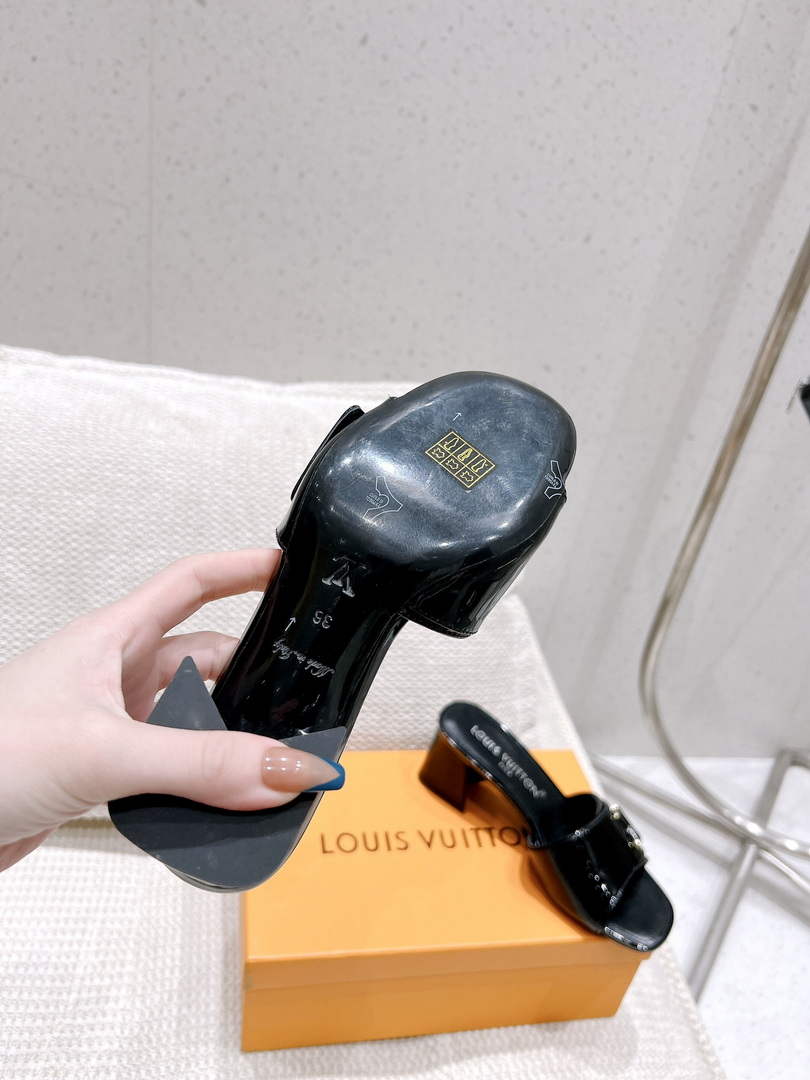 LV 1AB2OR Louis Vuitton Women's Shake Mules heel 5.5cm L68268 - 35 - View 9