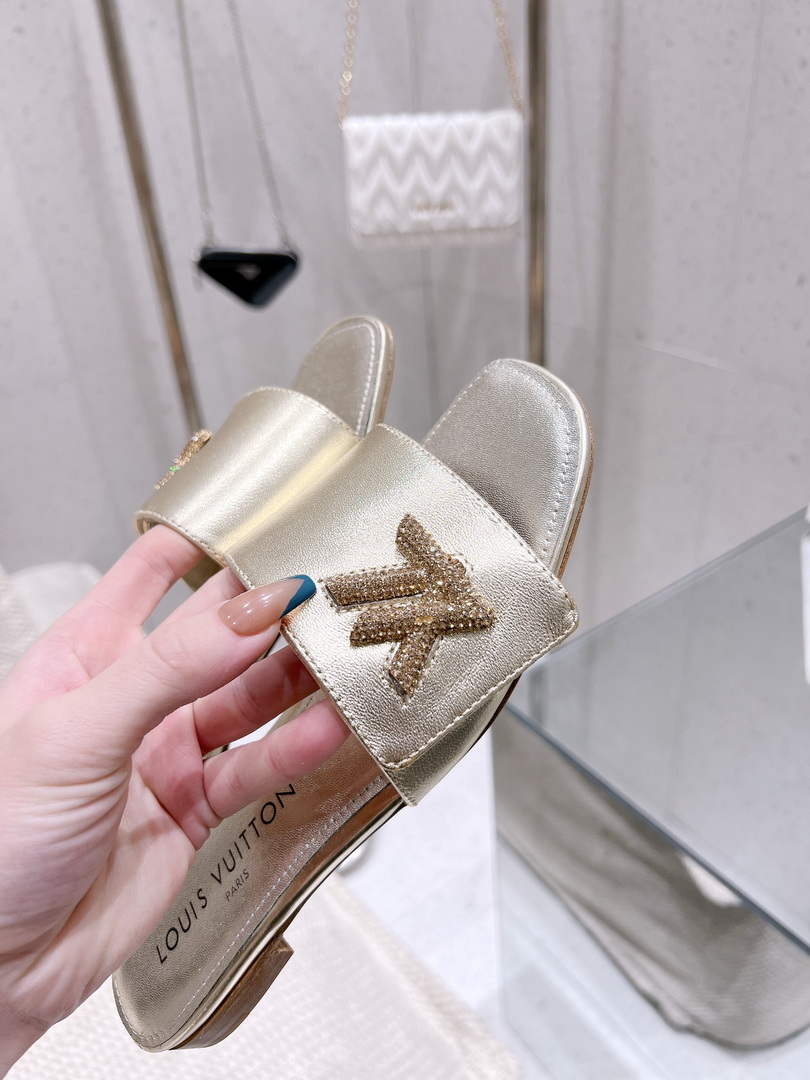 LV 1AB2QQ Louis Vuitton Women's Shake Flat Mule L68271