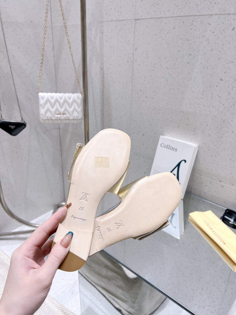 LV 1AB2QQ Louis Vuitton Women's Shake Flat Mule L68271