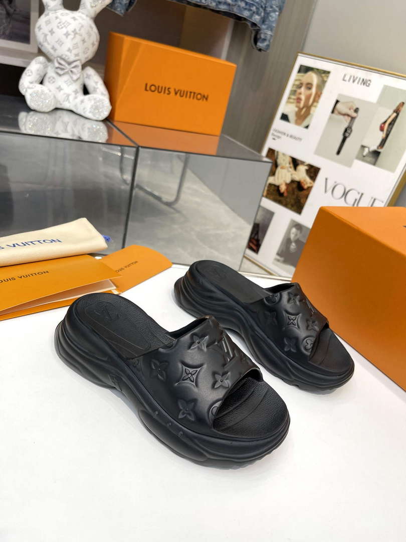 LV 1AB3DL Louis Vuitton Pool 55 Flat Comfort Mules L600733 - 35 - View 1