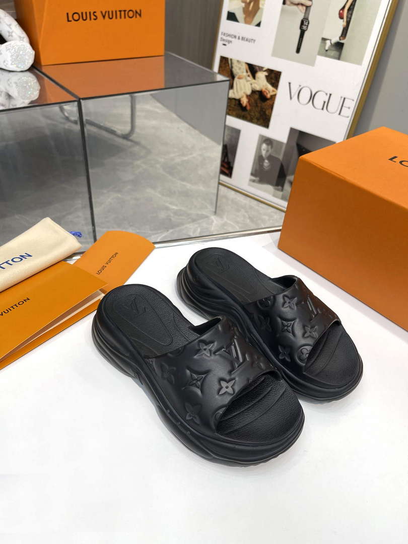 LV 1AB3DL Louis Vuitton Pool 55 Flat Comfort Mules L600733