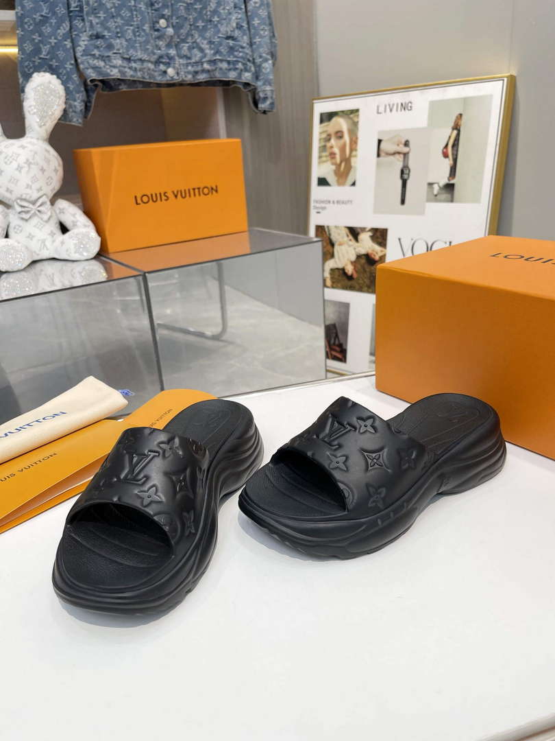 LV 1AB3DL Louis Vuitton Pool 55 Flat Comfort Mules L600733