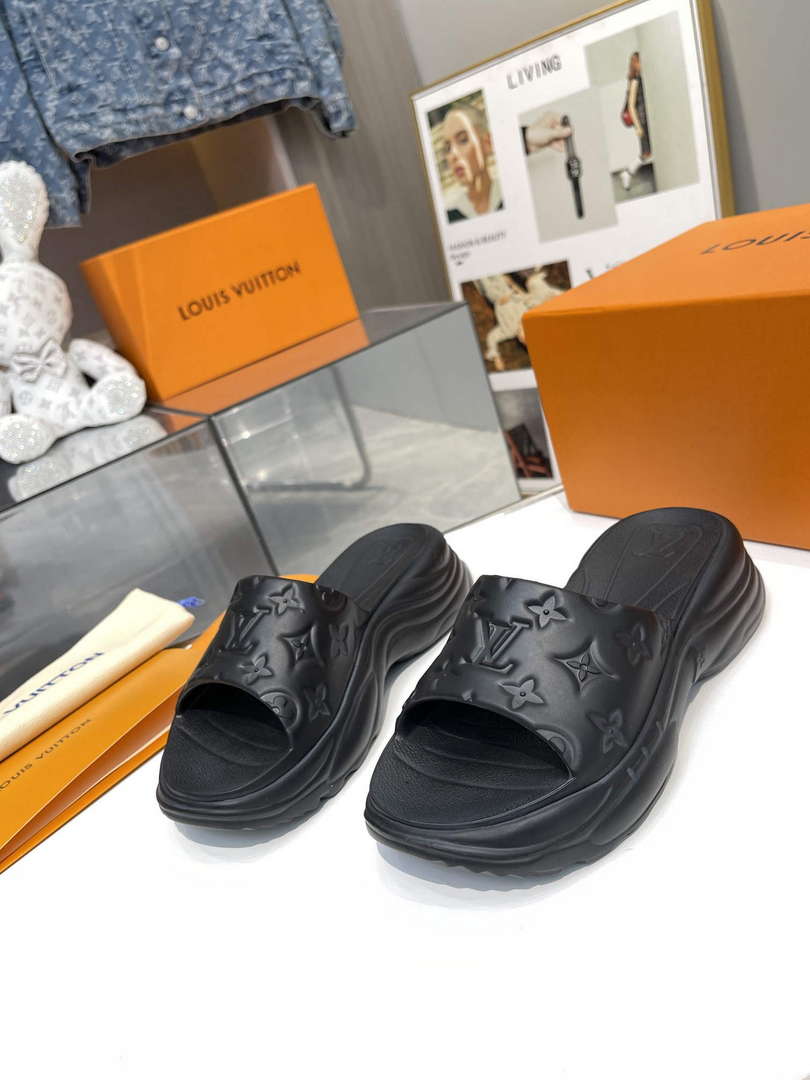 LV 1AB3DL Louis Vuitton Pool 55 Flat Comfort Mules L600733