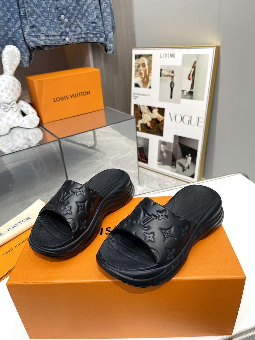 LV 1AB3DL Louis Vuitton Pool 55 Flat Comfort Mules L600733