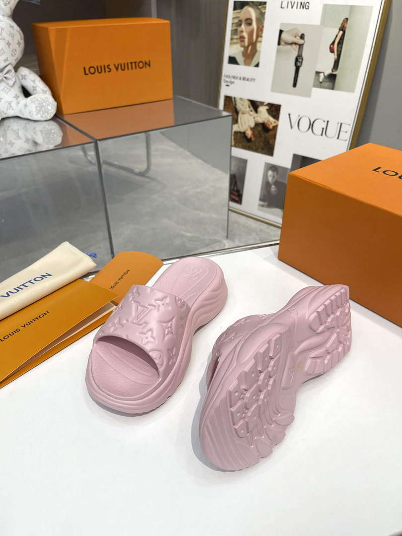 LV 1AB3DL Louis Vuitton Pool 55 Flat Comfort Mules L600734