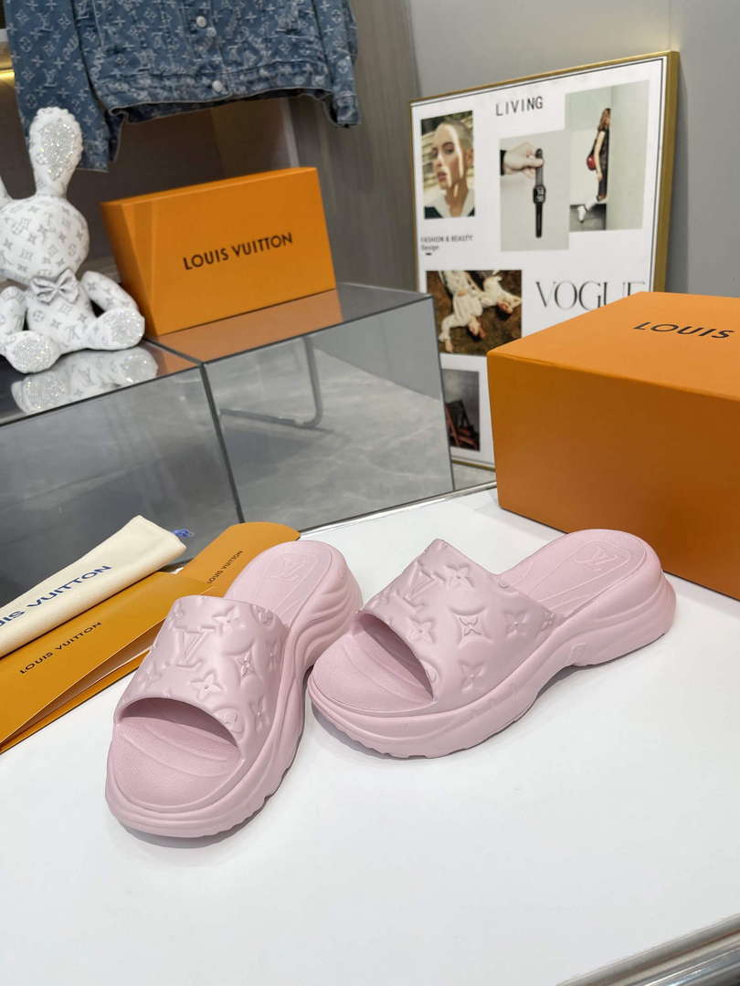 LV 1AB3DL Louis Vuitton Pool 55 Flat Comfort Mules L600734