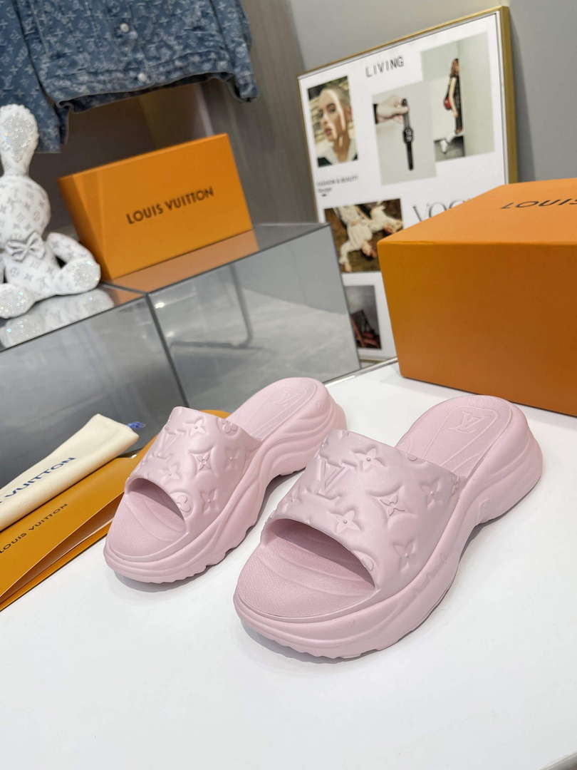 LV 1AB3DL Louis Vuitton Pool 55 Flat Comfort Mules L600734