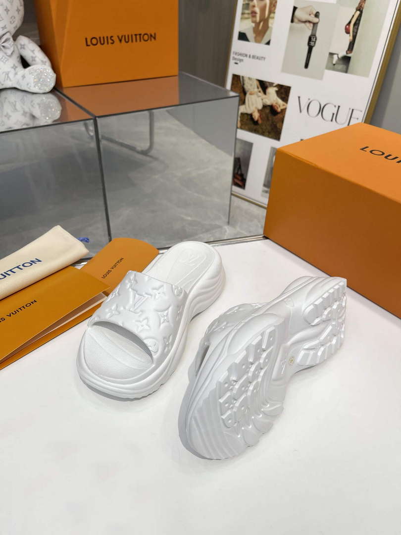 LV 1AB3FY Louis Vuitton Pool 55 Flat Comfort Mules L600732