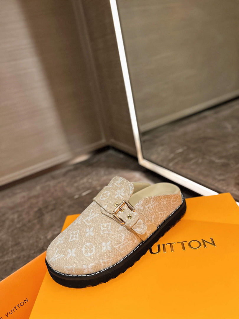 LV 1AB3PU Louis Vuitton LV Cosy Flat Comfort Clogs L99024
