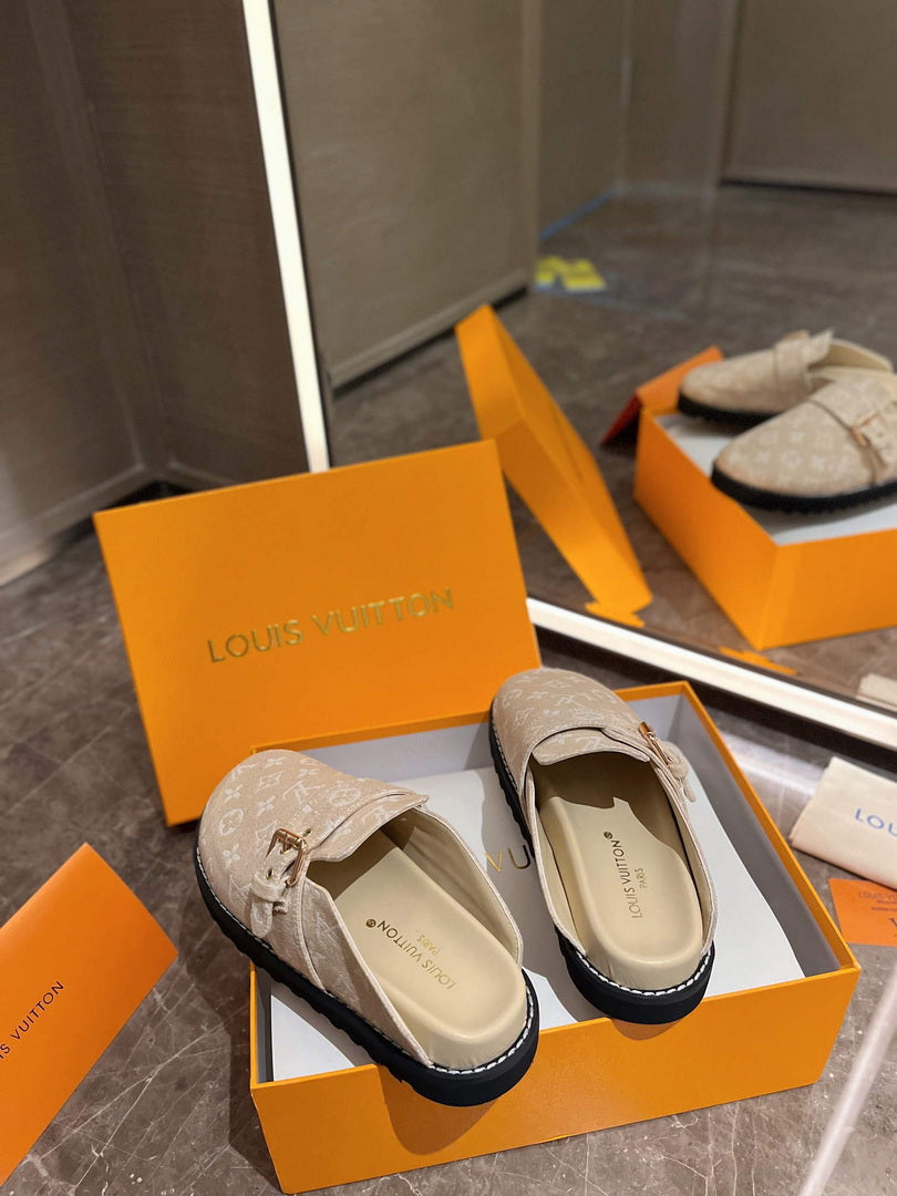 LV 1AB3PU Louis Vuitton LV Cosy Flat Comfort Clogs L99024