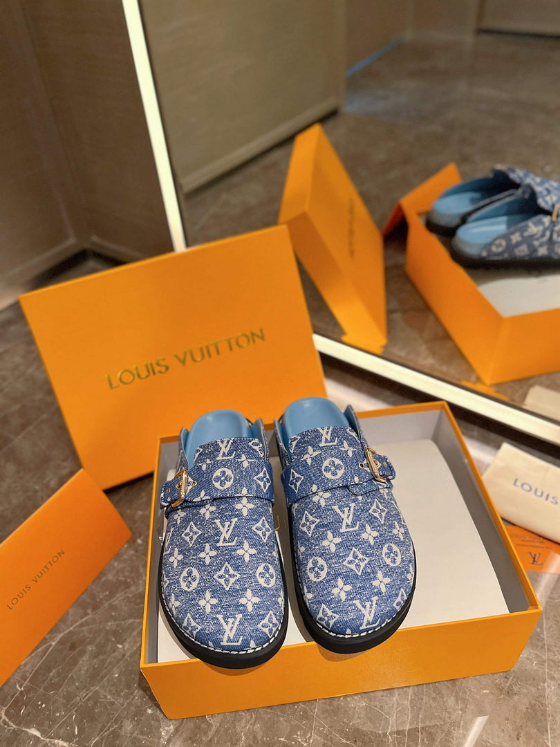 LV 1AB3PU Louis Vuitton LV Cosy Flat Comfort Clogs L99025 - 35 - View 1