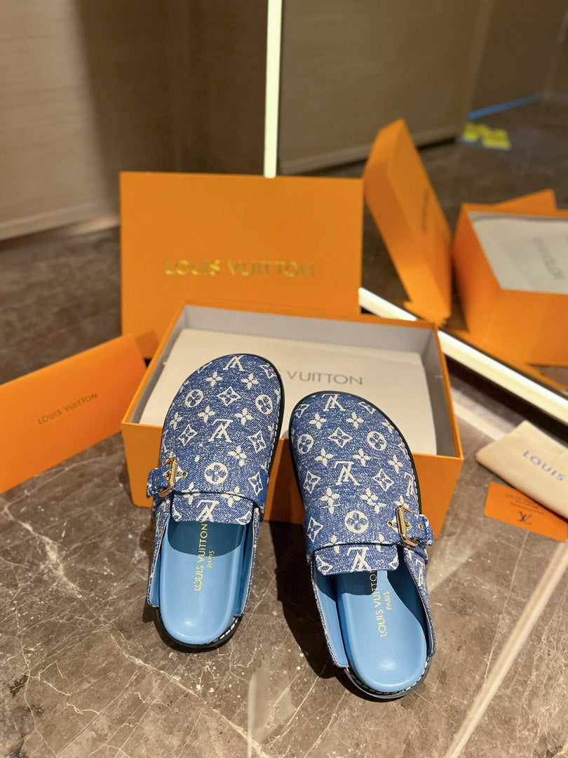 LV 1AB3PU Louis Vuitton LV Cosy Flat Comfort Clogs L99025 - 35 - View 2