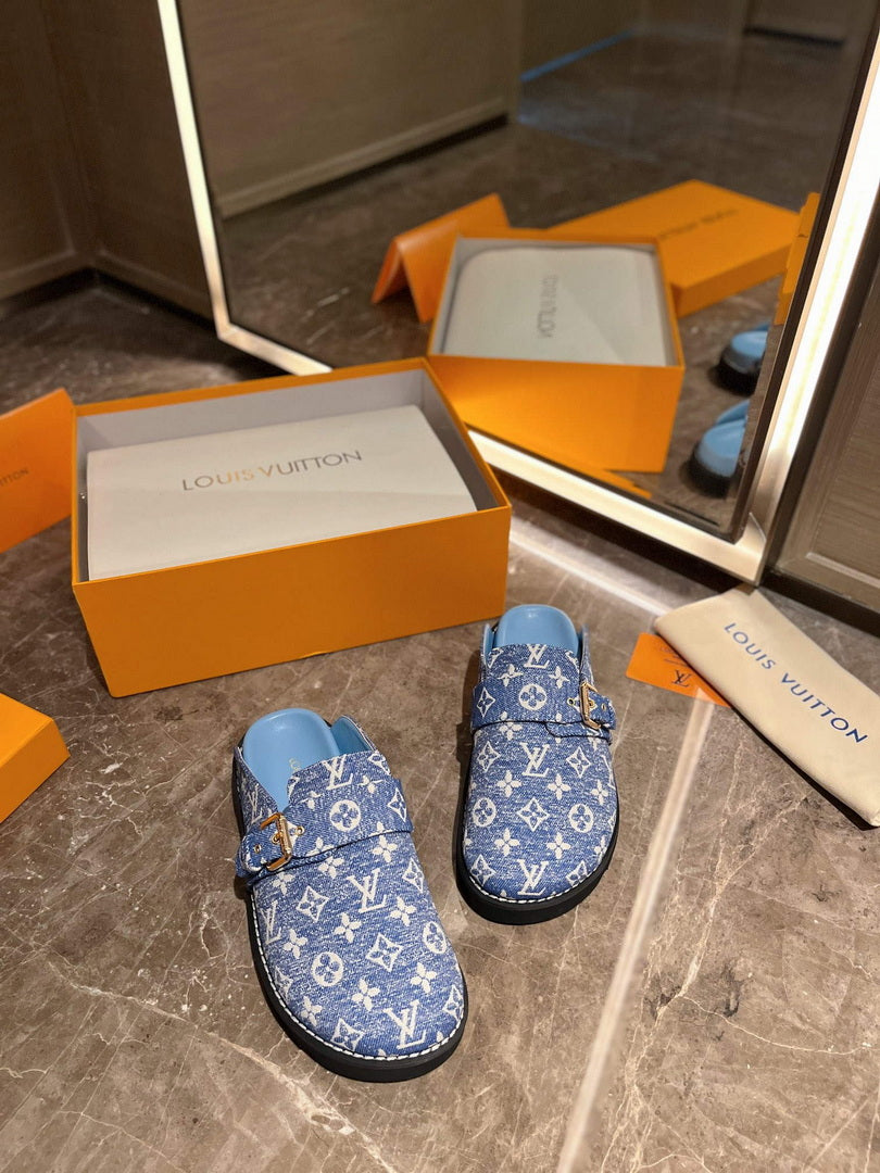 LV 1AB3PU Louis Vuitton LV Cosy Flat Comfort Clogs L99025