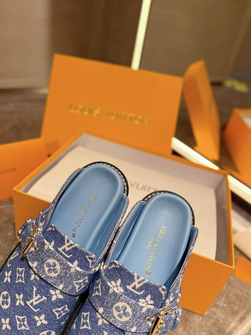 LV 1AB3PU Louis Vuitton LV Cosy Flat Comfort Clogs L99025