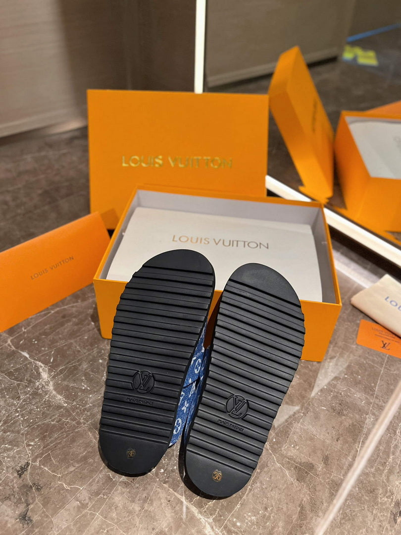 LV 1AB3PU Louis Vuitton LV Cosy Flat Comfort Clogs L99025