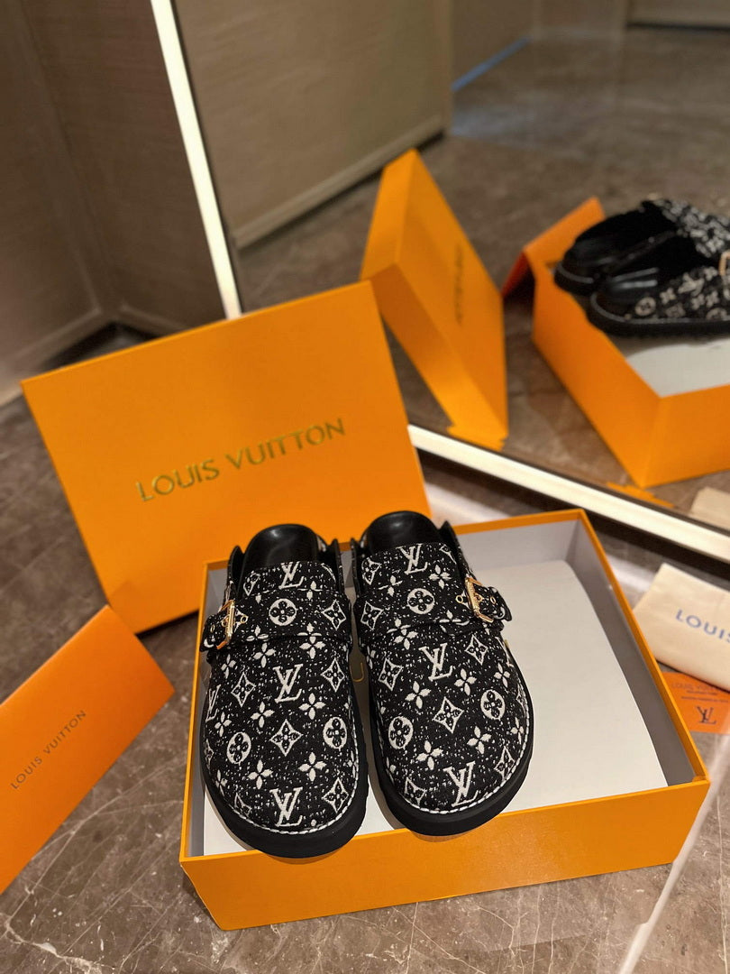 LV 1AB3PU Louis Vuitton LV Cosy Flat Comfort Clogs L99026 - 35 - View 1
