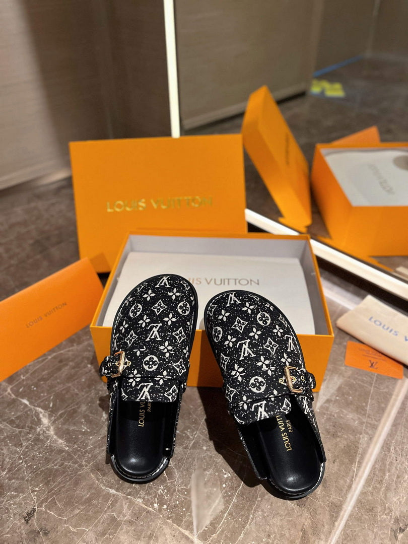 LV 1AB3PU Louis Vuitton LV Cosy Flat Comfort Clogs L99026