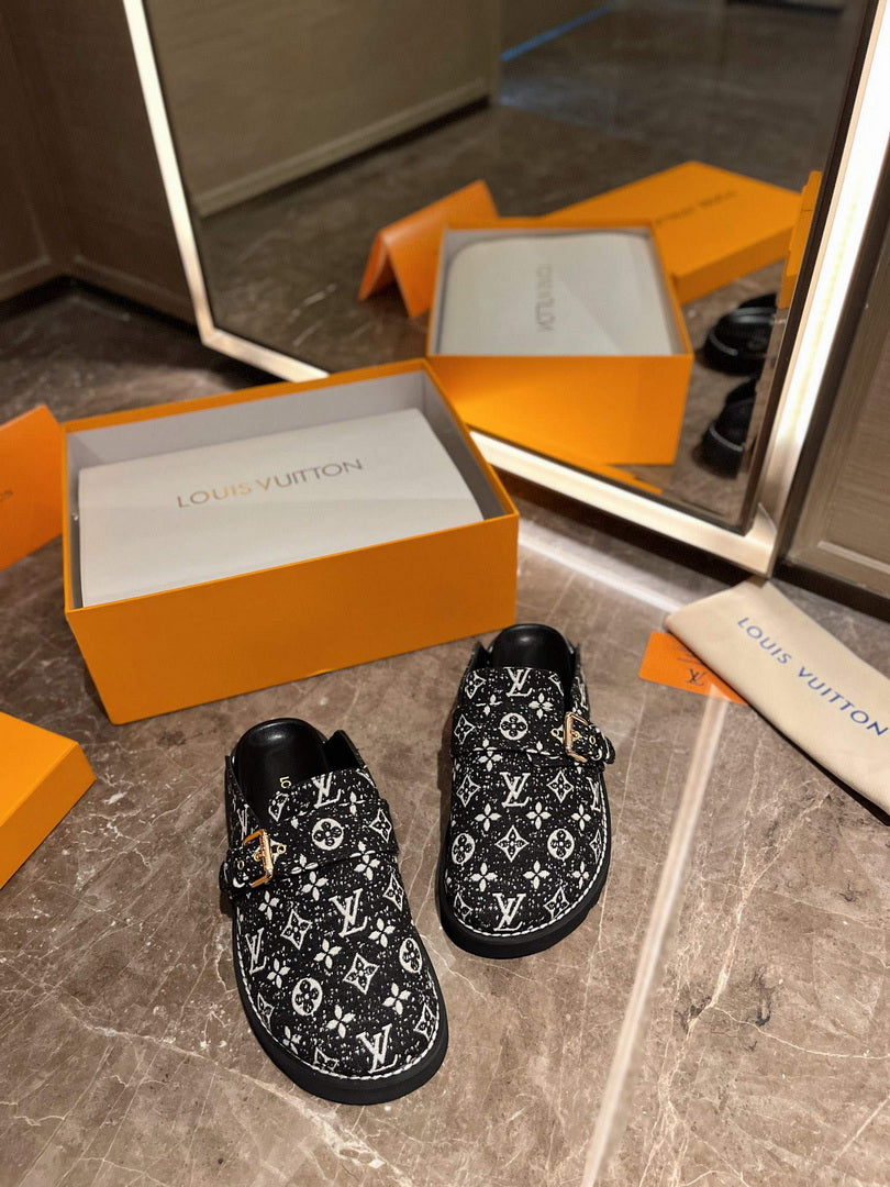 LV 1AB3PU Louis Vuitton LV Cosy Flat Comfort Clogs L99026