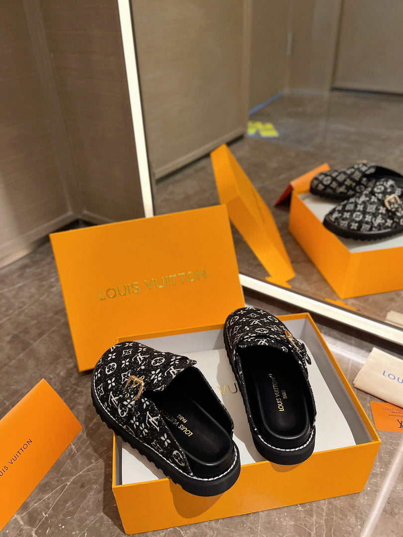 LV 1AB3PU Louis Vuitton LV Cosy Flat Comfort Clogs L99026