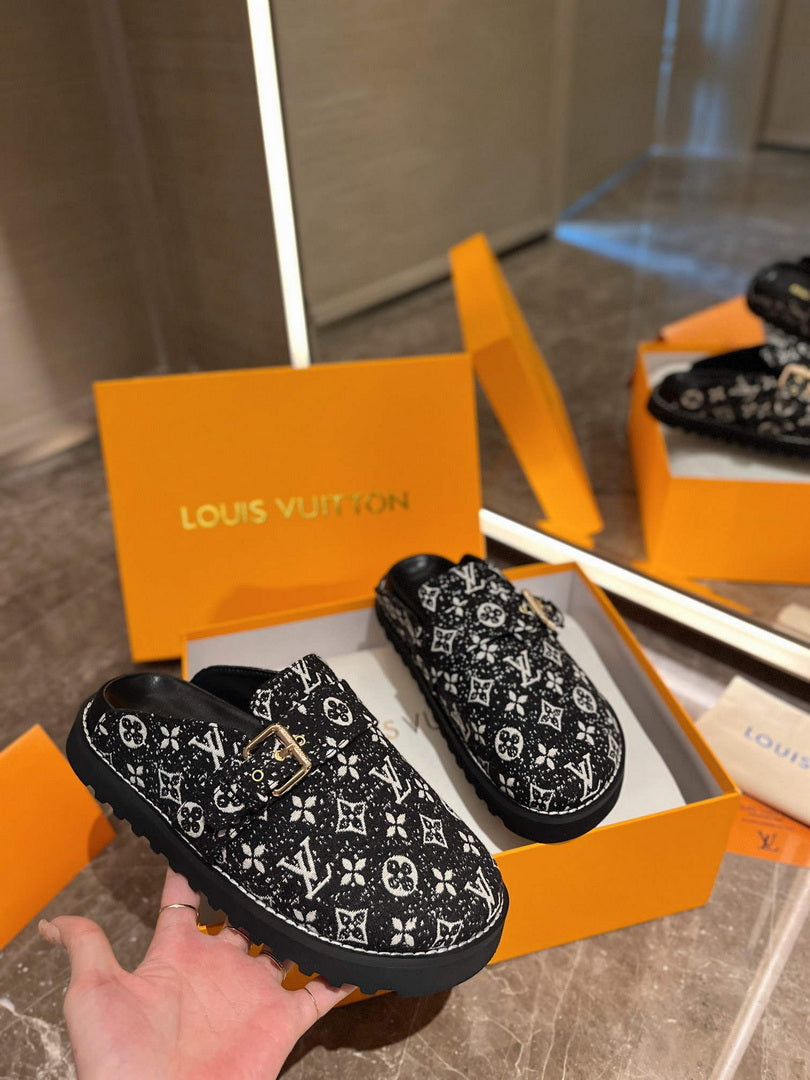 LV 1AB3PU Louis Vuitton LV Cosy Flat Comfort Clogs L99026
