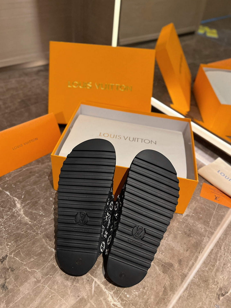 LV 1AB3PU Louis Vuitton LV Cosy Flat Comfort Clogs L99026 - 35 - View 9