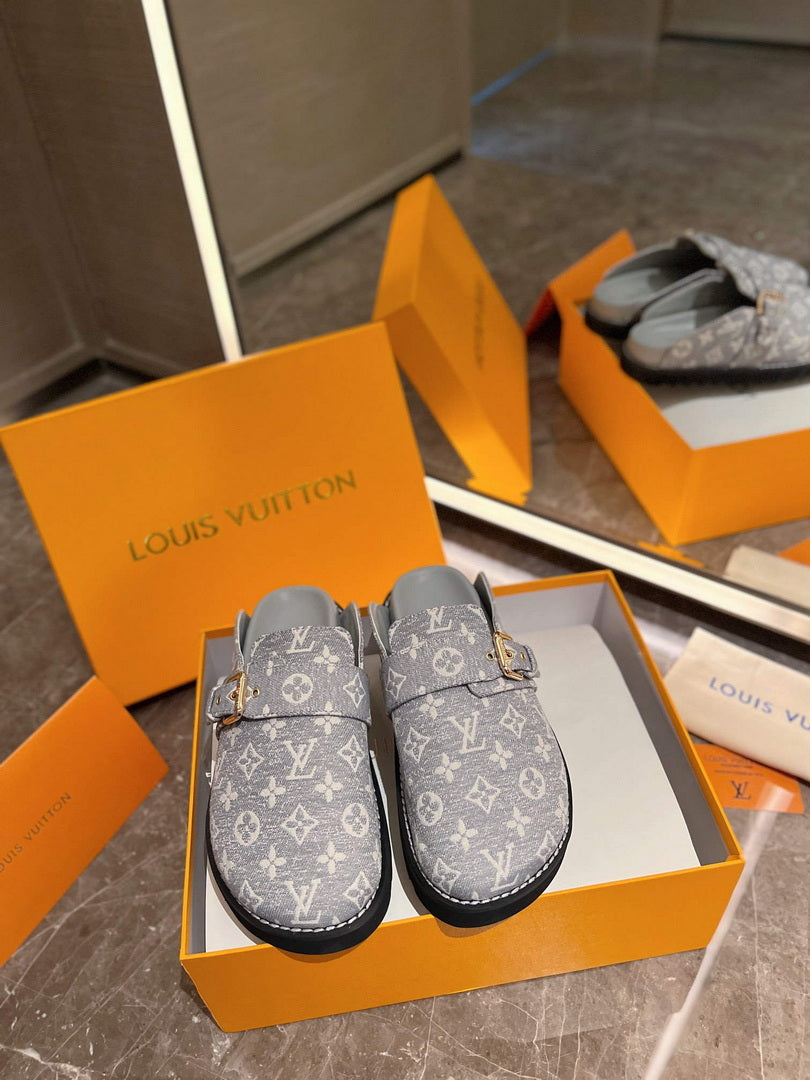 LV 1AB3PU Louis Vuitton LV Cosy Flat Comfort Clogs L99027