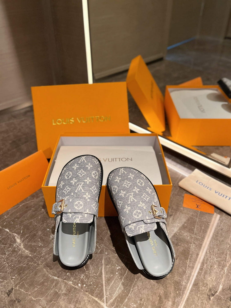 LV 1AB3PU Louis Vuitton LV Cosy Flat Comfort Clogs L99027