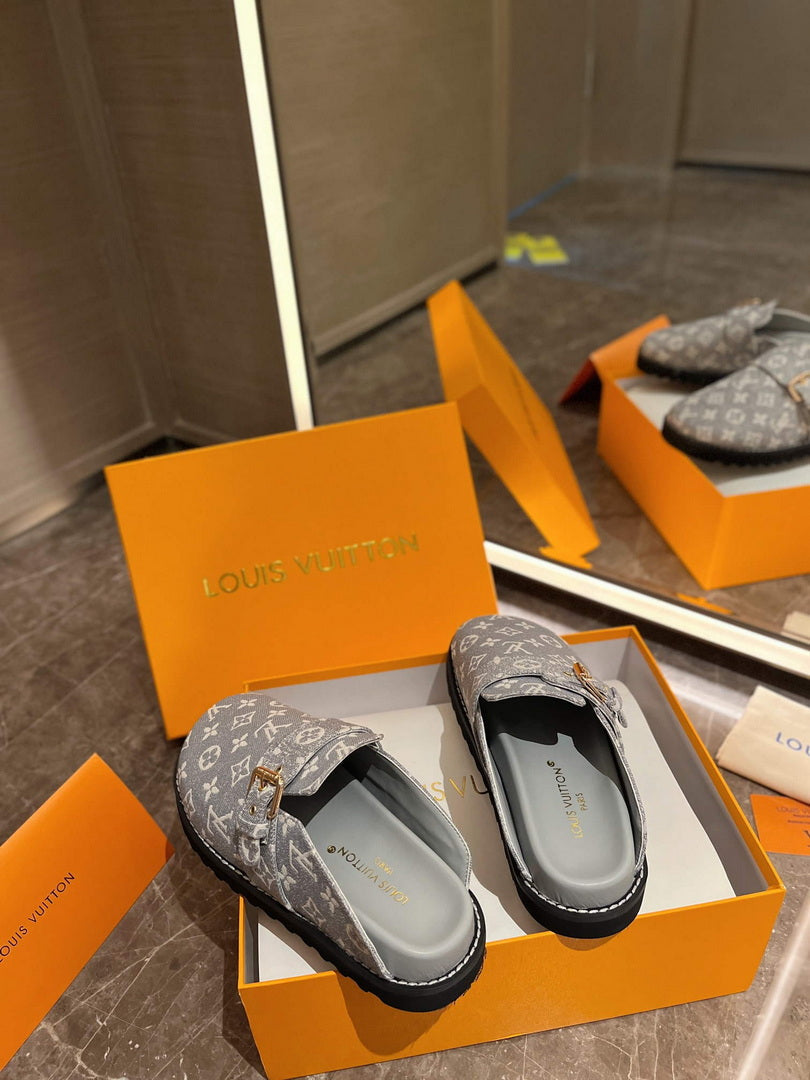 LV 1AB3PU Louis Vuitton LV Cosy Flat Comfort Clogs L99027