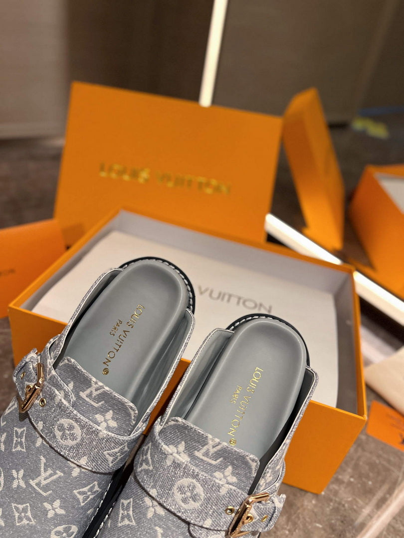 LV 1AB3PU Louis Vuitton LV Cosy Flat Comfort Clogs L99027