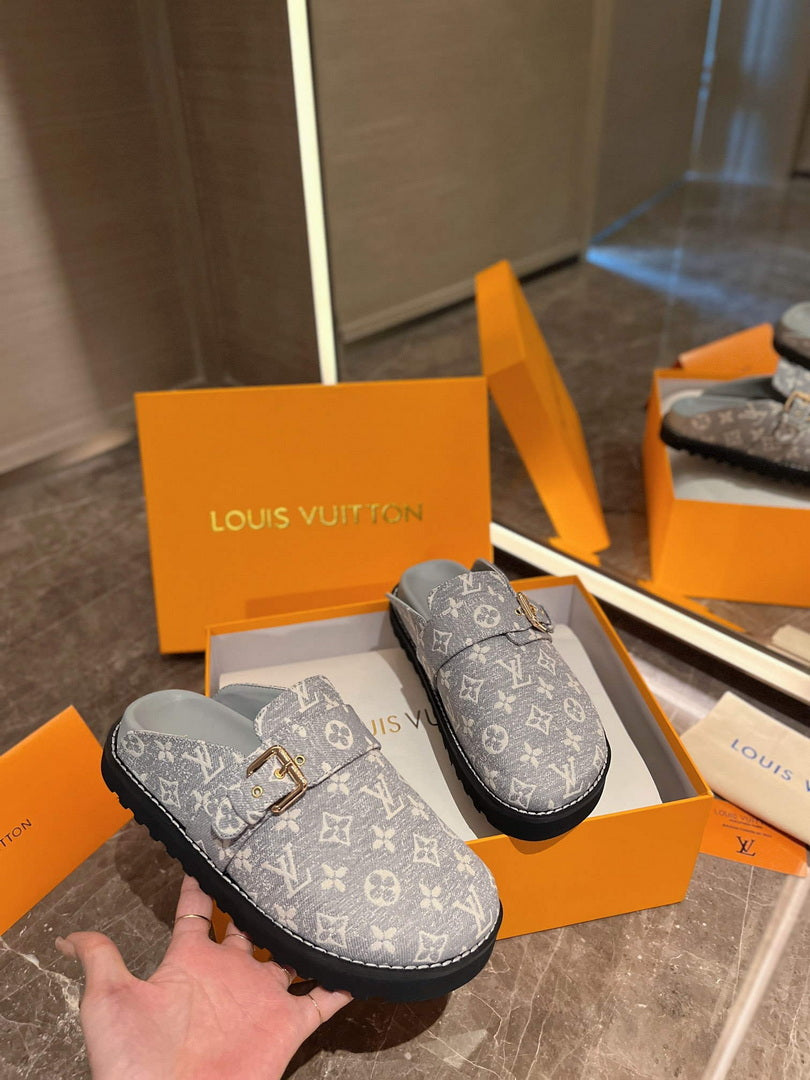 LV 1AB3PU Louis Vuitton LV Cosy Flat Comfort Clogs L99027