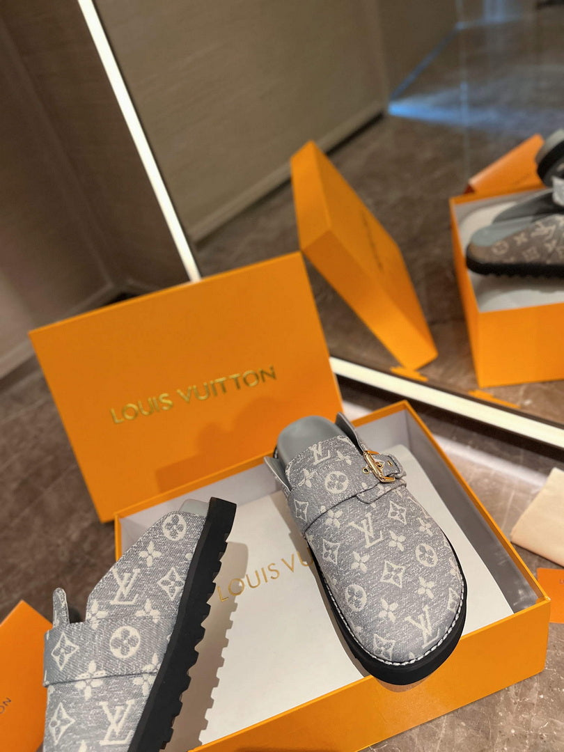 LV 1AB3PU Louis Vuitton LV Cosy Flat Comfort Clogs L99027