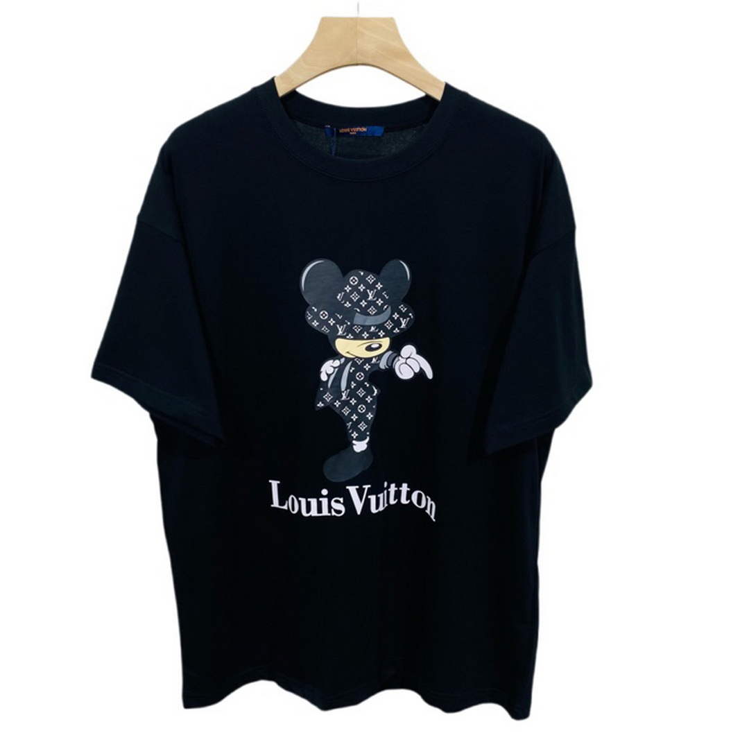 LV 1AB4UM Louis Vuitton Print Cotton Jersey  Men Women's T-shirt L56225