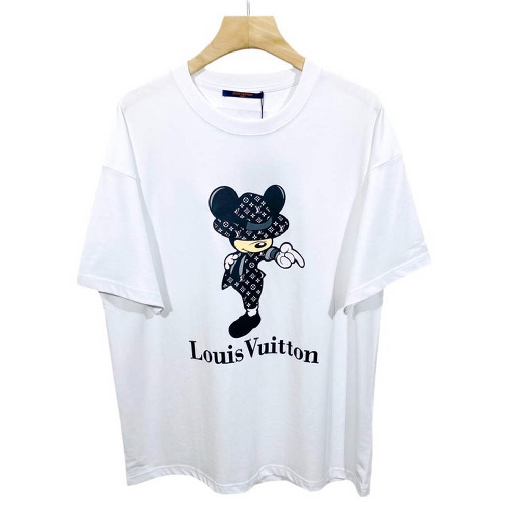 LV 1AB4UM Louis Vuitton Print Cotton Jersey  Men Women's T-shirt L56226